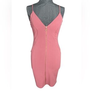 Q USA Elegant Pink Sleeveless Dress, Size M
